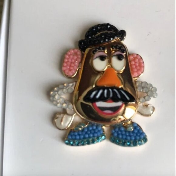Disney Pixar BaubleBar Toy Story Mr & Mrs Potato Head Earrings Rhinestones NIB - Picture 4 of 6